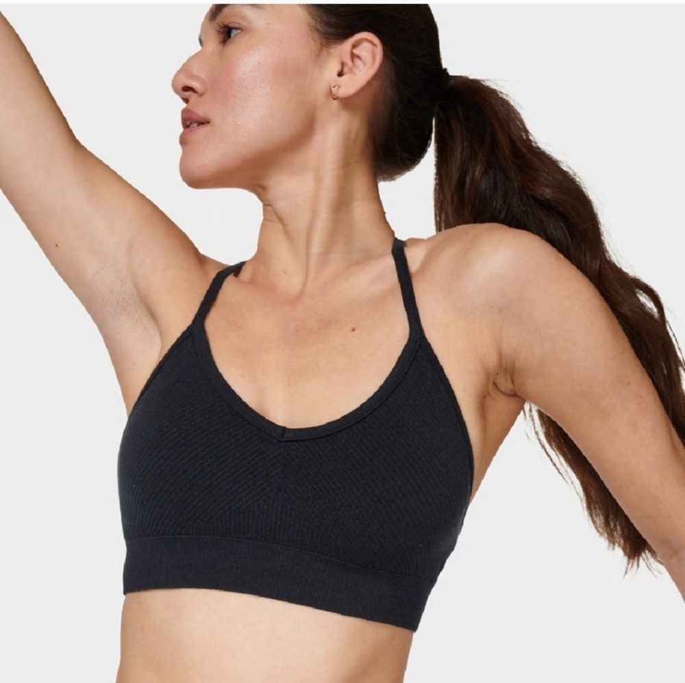 SWEATY BETTY Mindful Seamless Yoga Sports Bra -Low Impact Size, SIZE XSMALL - Picture 1 of 7